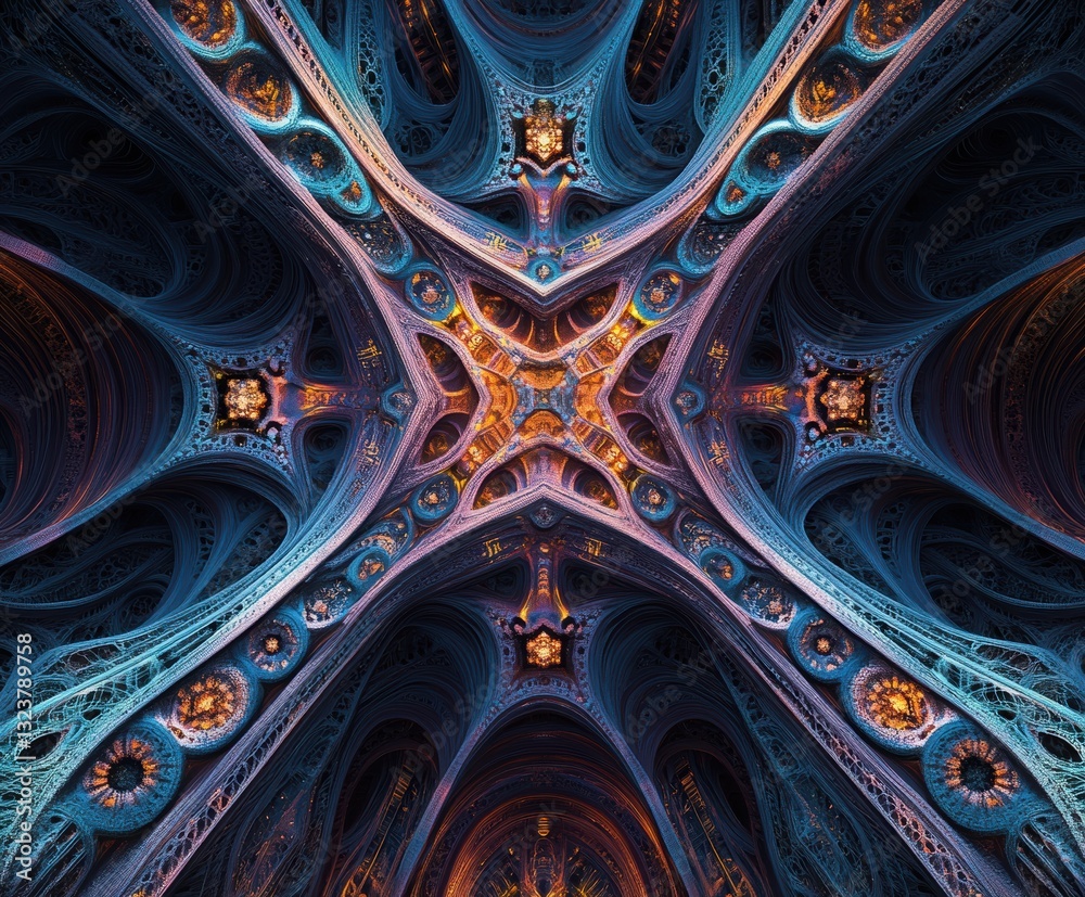 Fractal Fusion: Captivating fractal art, a tapestry of intricate patterns, geometric shapes, and vibrant colors, conjuring a sense of awe and wonder Fractal Fusion: Captivating fractal art, a tapestry of intricate patterns, geometric shapes, and vibrant colors, conjuring a sense of awe and wonder