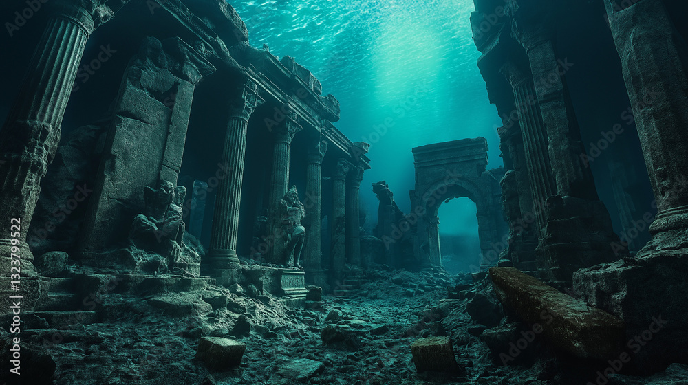 Lost Empire: Deep Abyssal Ruins Background Lost Empire: Deep Abyssal Ruins Background