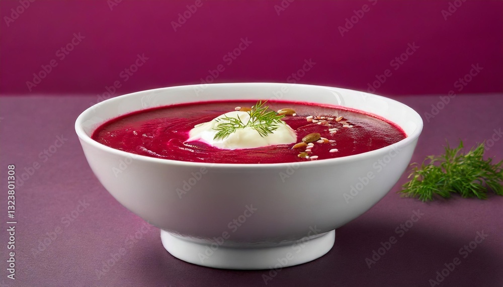 beetroot soup with fresh vegetables beetroot soup with fresh vegetables