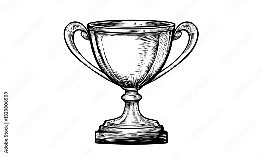 Trophy cup icon set - vector illustration in linear style. Trophy cup icon set - vector illustration in linear style.