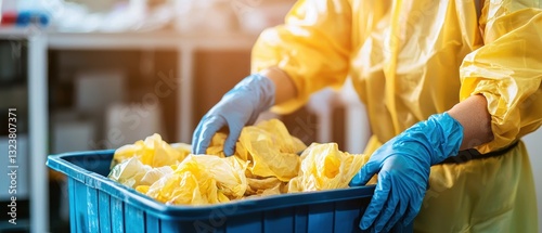 Ai-powered waste management system for hospitals efficient sorting healthcare facility indoor actionable solutions