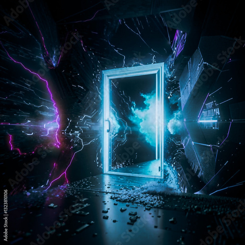 Doors to the unknown.
Before the open doors to the unknown. 