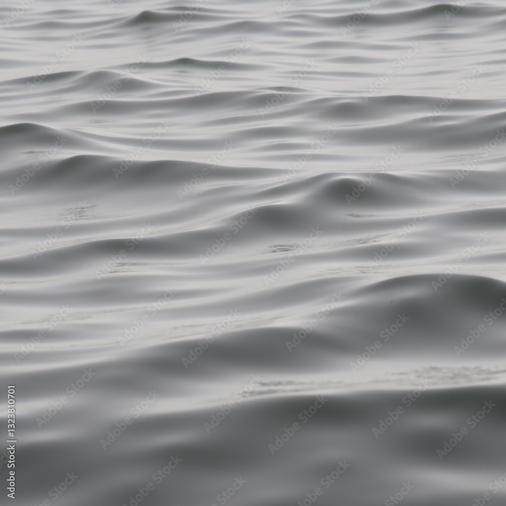 Obraz premium Textured ocean wave patterns across a solid colored backdrop bluegreen