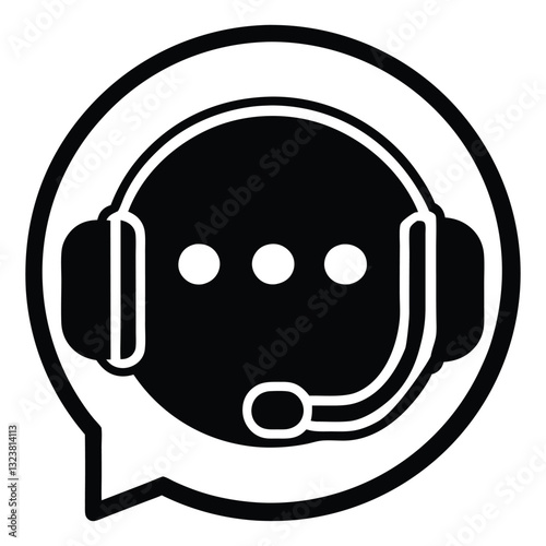 Audio technology symbol a headphones icon on web internet buttons