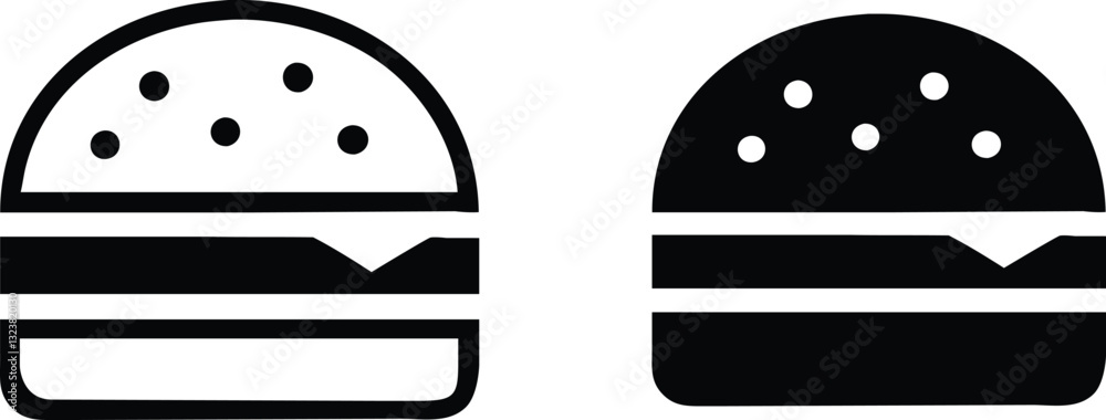 Burger icon set. cheese burger Symbol. hamburger sign. Burger icon. Burger icon set. cheese burger Symbol. hamburger sign. Burger icon.