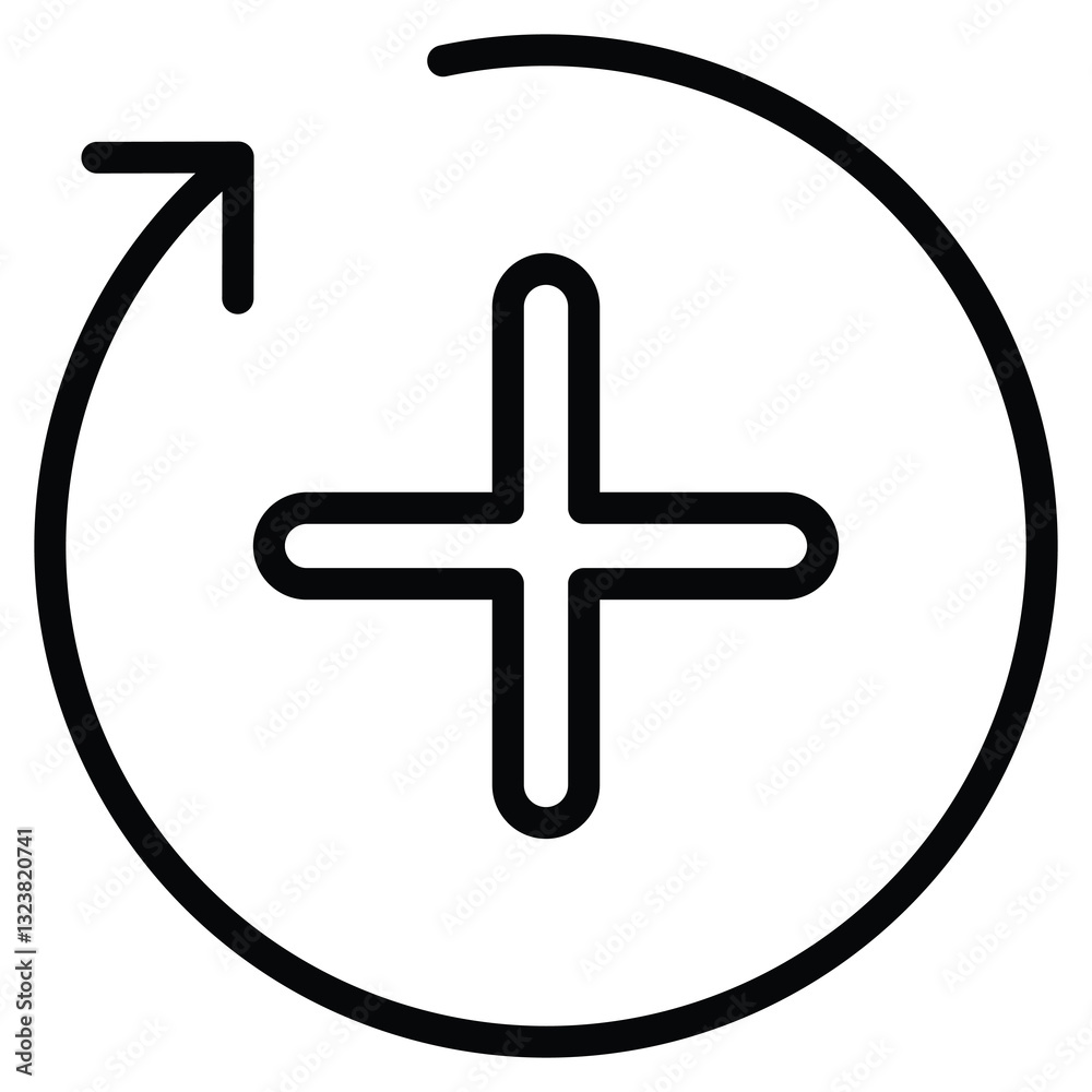 Obraz premium Positive icon line vector illustration