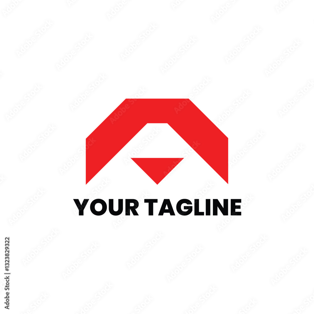 Fototapeta premium business logo design letter A