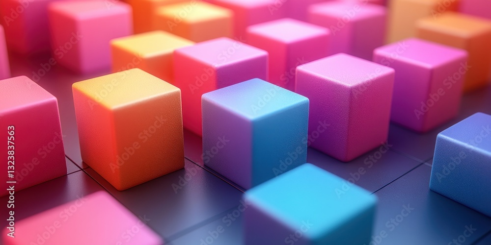 Colorful Pastel Cube Composition Abstract Background Creative Graphic Resource Colorful Pastel Cube Composition Abstract Background Creative Graphic Resource