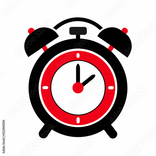 red alarm clock