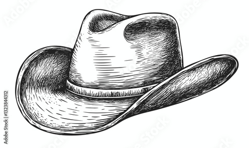 Cowboy hat icon collection: western headwear and fashion elements, vector, linear icons set.