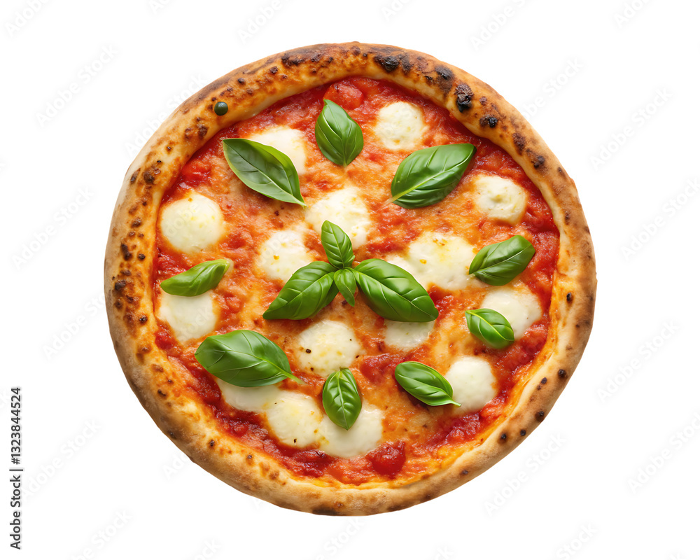 Delicious Margherita pizza with mozzarella and basil. Delicious Margherita pizza with mozzarella and basil.