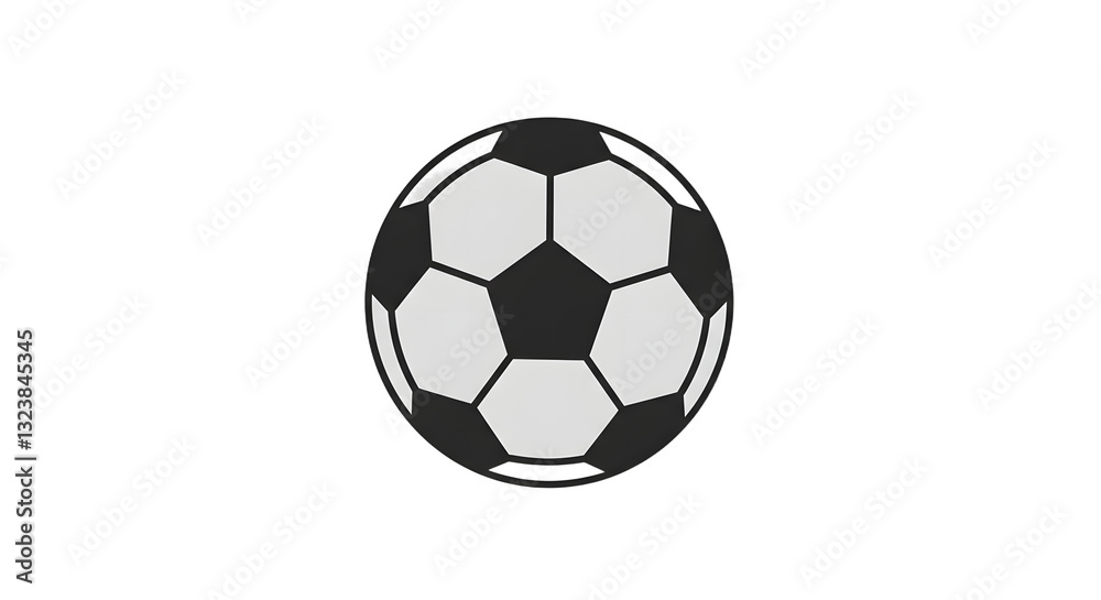 Soccer Ball Silhouette on White Background Sport and Recreation Illustration Soccer Ball Silhouette on White Background Sport and Recreation Illustration