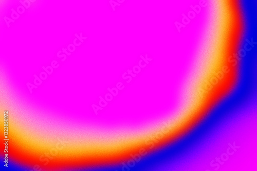 Abstract gradient background with grainy noisy texture. Distorted colorful blur overlay backdrop. Poster, banner, presentation design