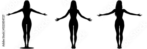 Human Body Simple Diagram Silhouette – Anatomy Outline for Learning
