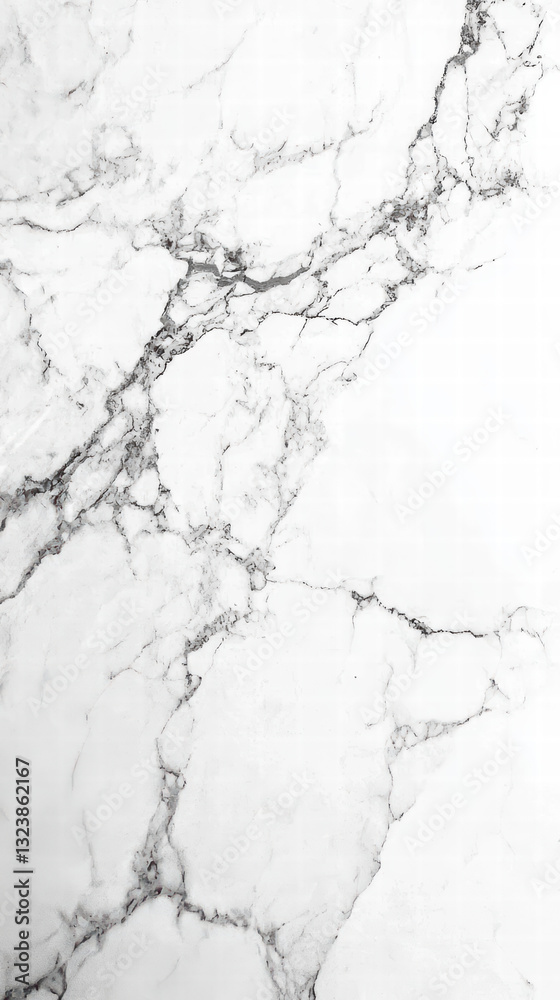 Obraz premium Elegance in Stone: A high-angle shot showcasing a pristine marble surface with intricate, natural veining patterns. The image exudes timeless beauty and sophistication.