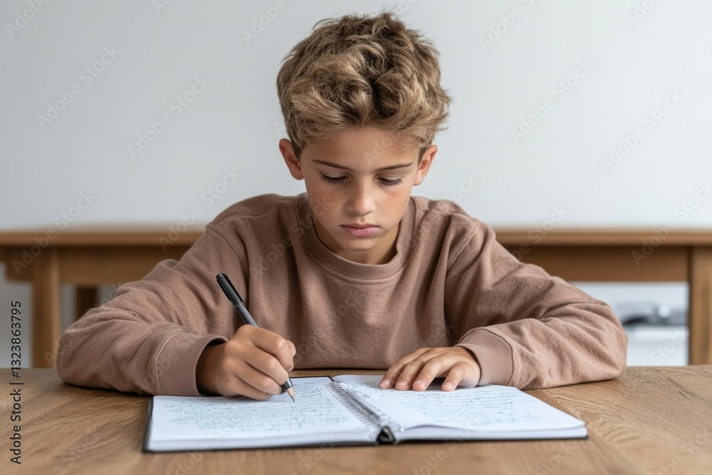 Students studying for exams with study notes and textbooks Students studying for exams with study notes and textbooks