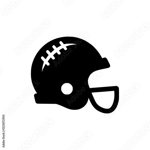 Hockey helmet icon representing sports safety protection equipment
