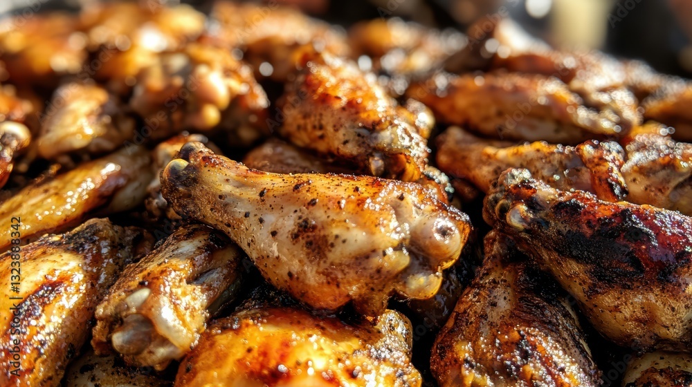 Perfectly grilled chicken wings and legs for a hearty and satisfying meal. Perfectly grilled chicken wings and legs for a hearty and satisfying meal.