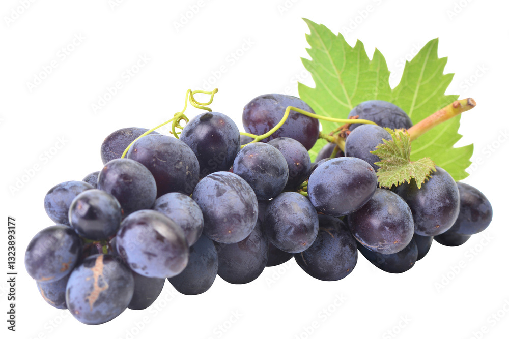 Grapes isolated on white background