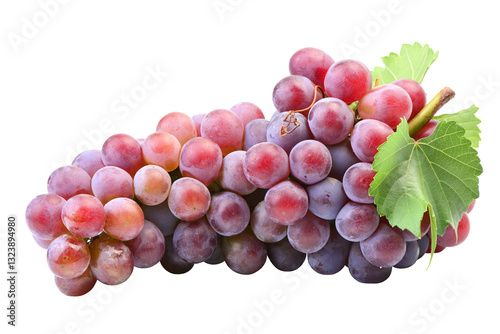 Obraz na płótnie Red grapes isolated on white w salonie