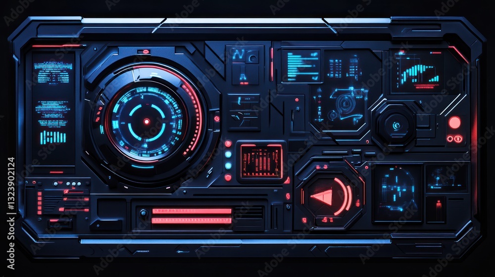 Futuristic Control Panel Futuristic Control Panel