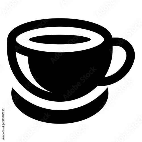 Coffee cup icon isolated on white background