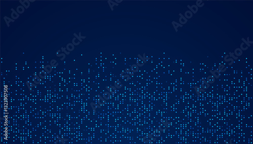 Obraz na płótnie Digital technology background. Digital data dots bllue pattern pixel background w salonie