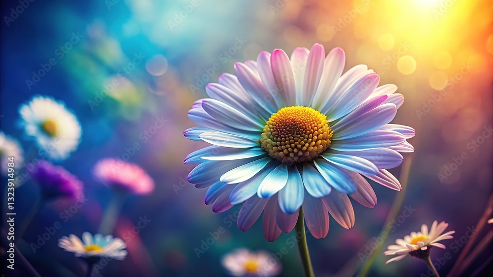 Obraz premium Daisy Flower Sketch AI Art - Bright & Detailed