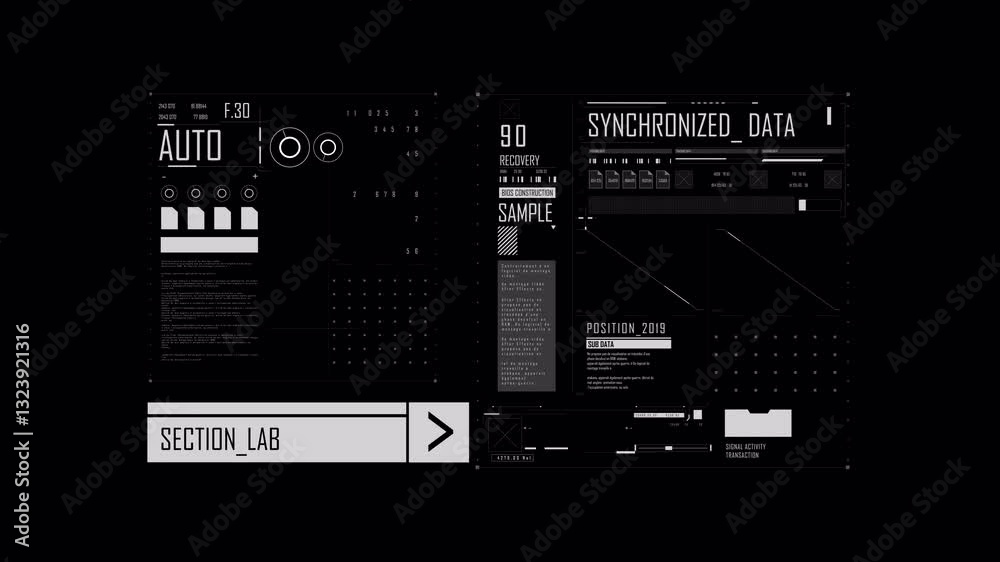 FUI Hud tracker element display