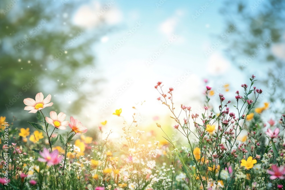 Fototapeta premium Spring bank holiday,copy space