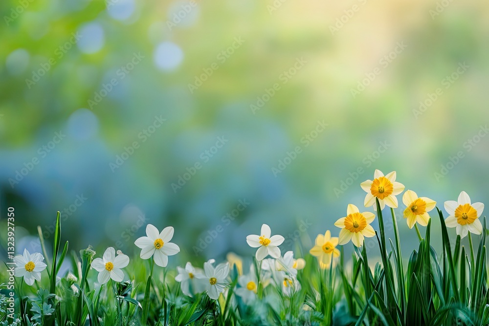 Fototapeta premium Spring bank holiday,copy space