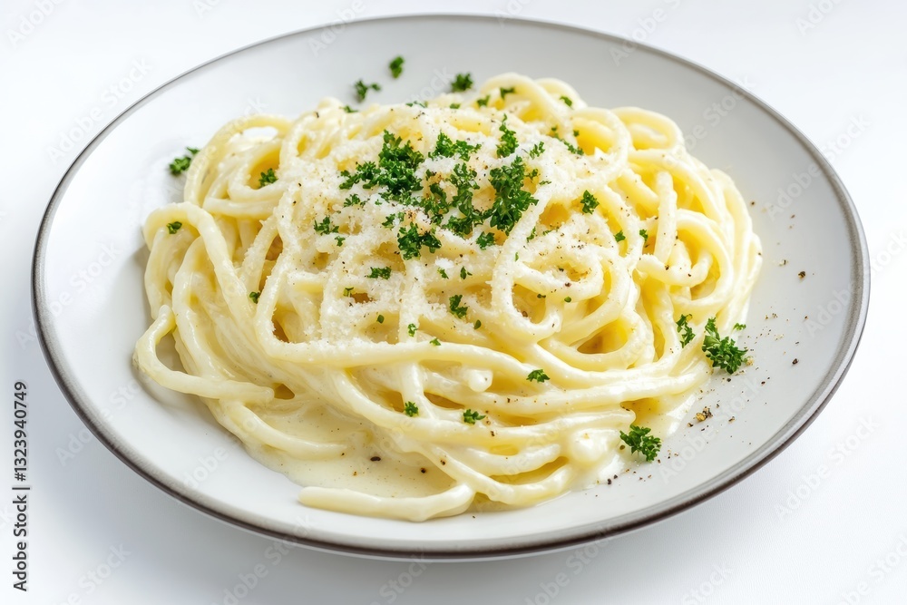 Creative graphic layout showcasing a delicious plate of pasta in a modern design style Creative graphic layout showcasing a delicious plate of pasta in a modern design style