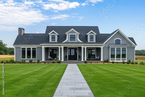 Modern farmhouse style home with inviting facade