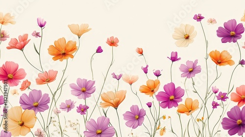 Wallpaper Mural Beautiful Floral Pattern for Spring Torontodigital.ca