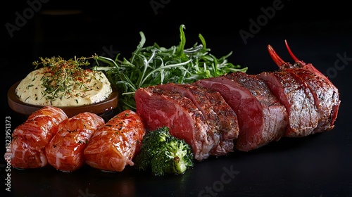 Grilled Meat Close Up