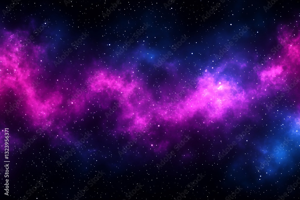 Fototapeta premium A Vivid Display Of Cosmic Nebulae Against Deep Space