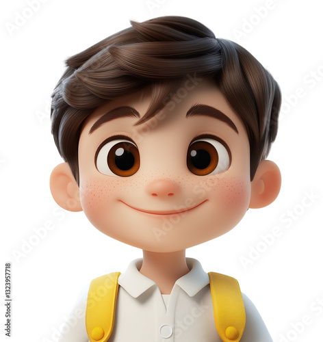 Obraz na płótnie Happy boy with bright eyes w salonie