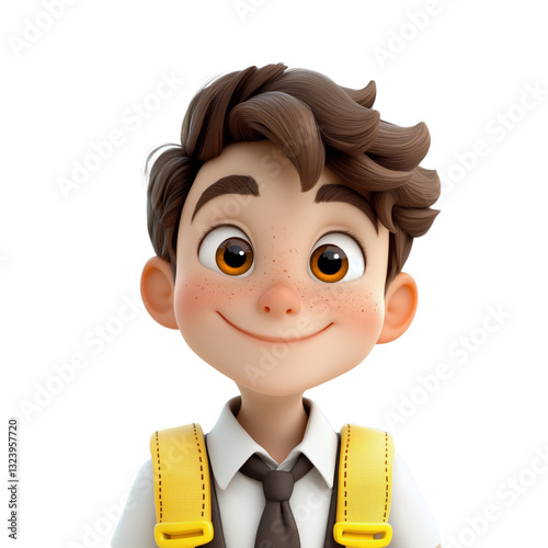 Happy boy with bright eyes