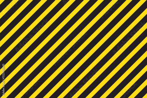 Warning yellow black diagonal stripes line. Safety stripe warning caution hazard danger road vector sign symbol on Yellow and Black Back Ground EPS 10.