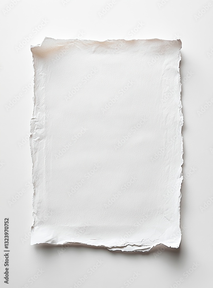 Obraz premium Blank, pristine, white paper sheet