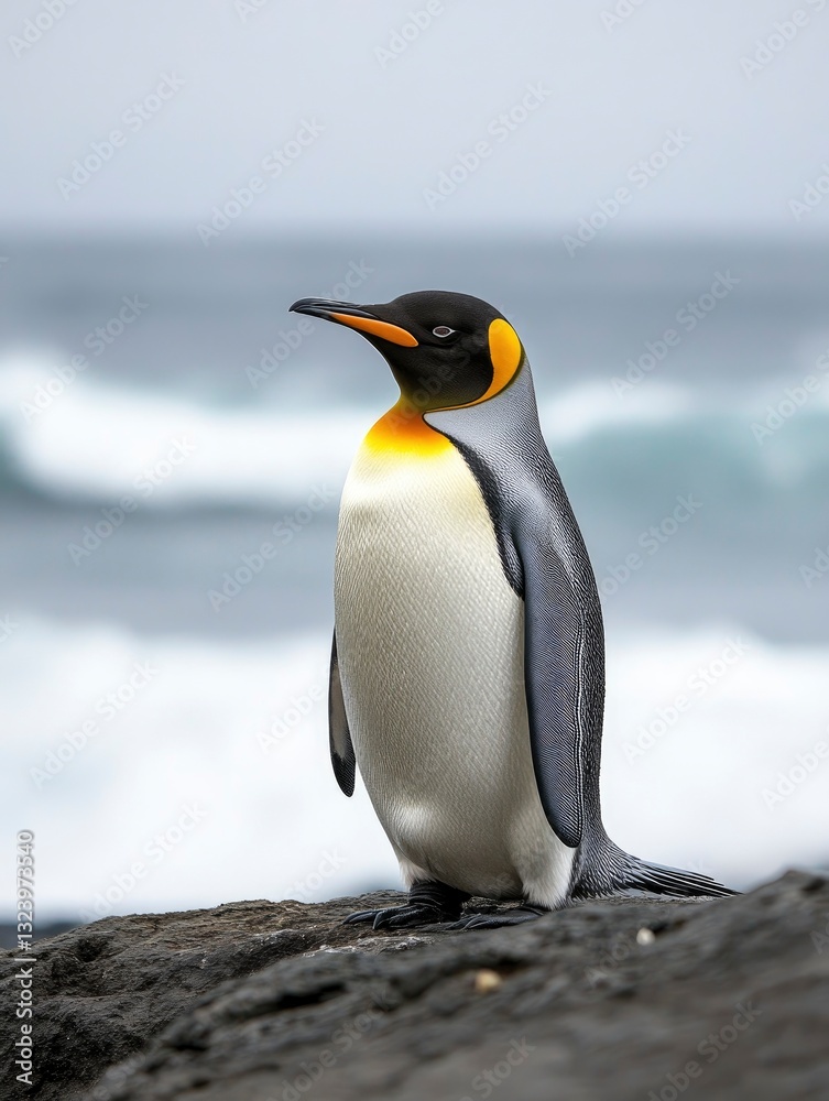 Fototapeta premium World Penguin Day, copy space