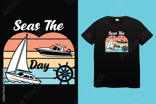 Sailor t shirt design vector