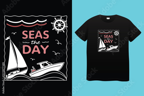Sailor t shirt design vector