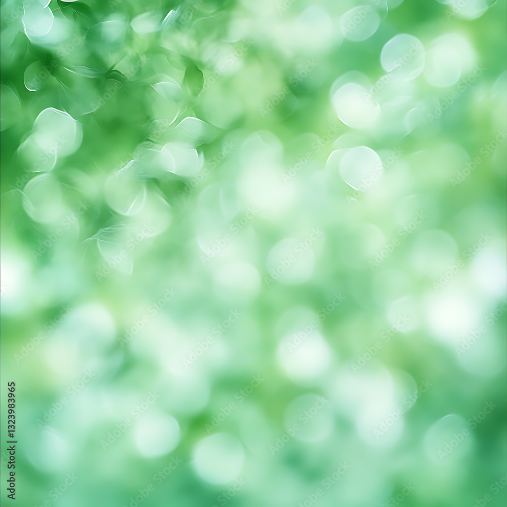 Fototapeta premium Relaxing green nature scene outdoor garden abstract background lush environment soft focus serenity concept for mindfulness