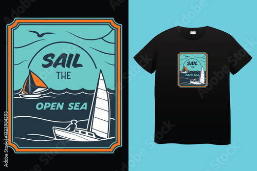 boating t shirt design