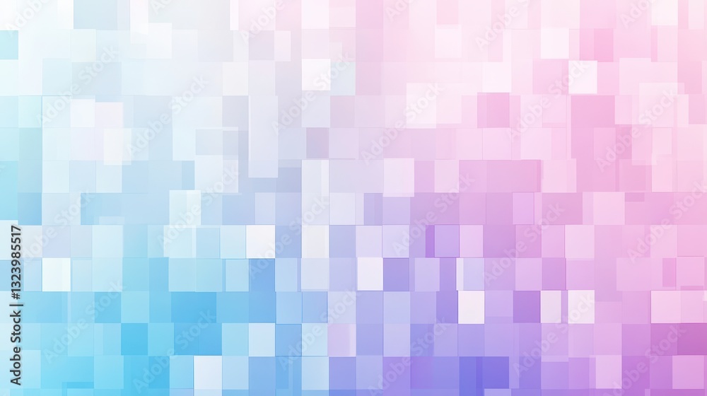 Abstract Pixelated Pastel Dreamscape: A Symphony of Blue and Pink Hues Abstract Pixelated Pastel Dreamscape: A Symphony of Blue and Pink Hues