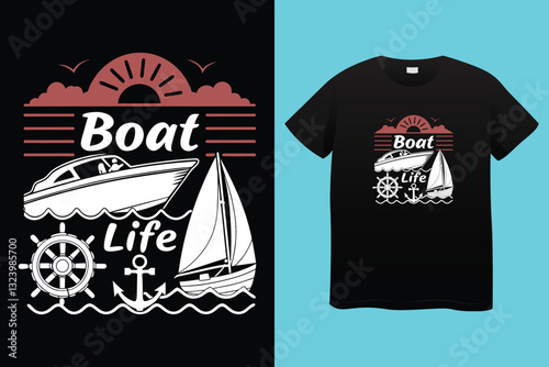 Life is Better At the Lake. T-shirt design. Vector Illustration.