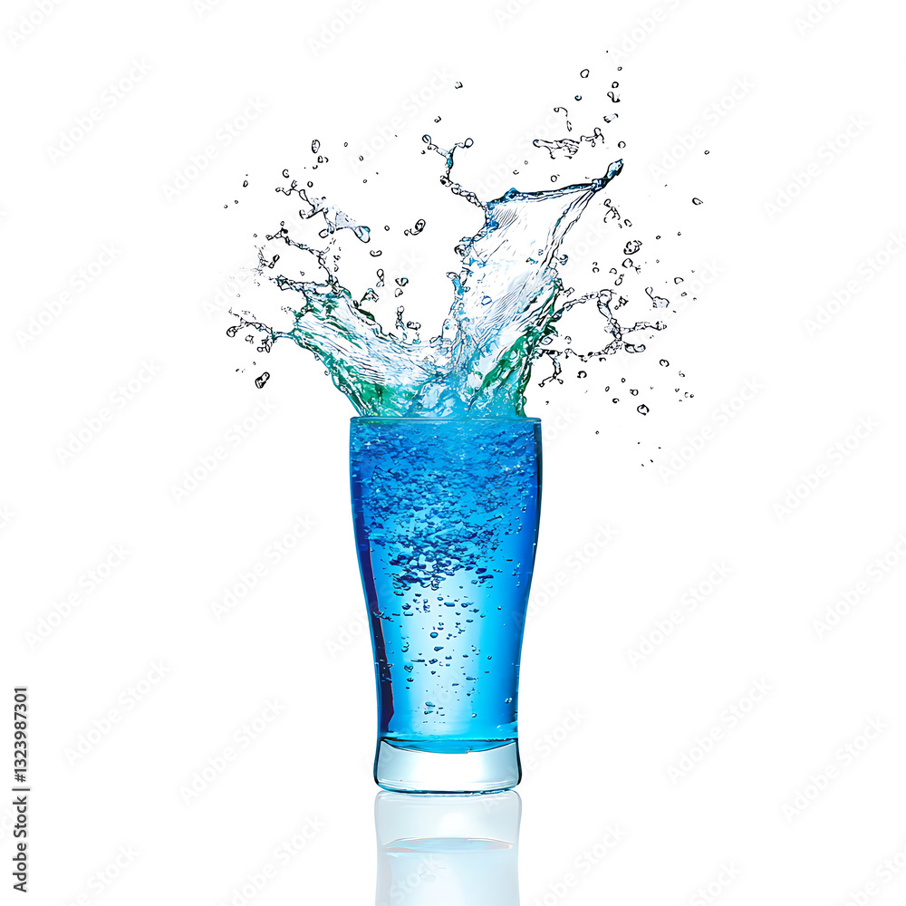 Dynamic water splash action beverage glass photography studio environment close-up view refreshment concept Dynamic water splash action beverage glass photography studio environment close-up view refreshment concept