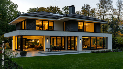 Modern House Exterior at Dusk (3)