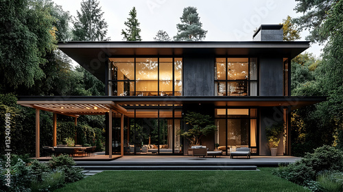 Modern House in Forest Setting (2)